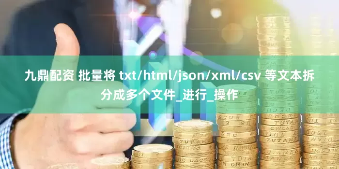 九鼎配资 批量将 txt/html/json/xml/csv 等文本拆分成多个文件_进行_操作