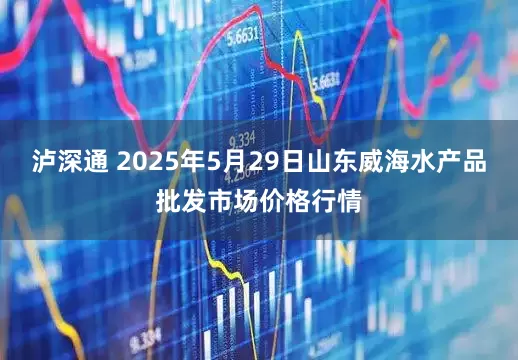 泸深通 2025年5月29日山东威海水产品批发市场价格行情